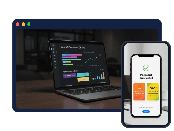 Aperçu interactif de solution web développée par FWF Solution